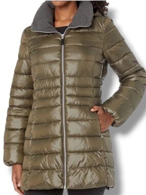 Marc New York by Andrew Marc Women's Puffer Down Jacket Coat with Removable Hood